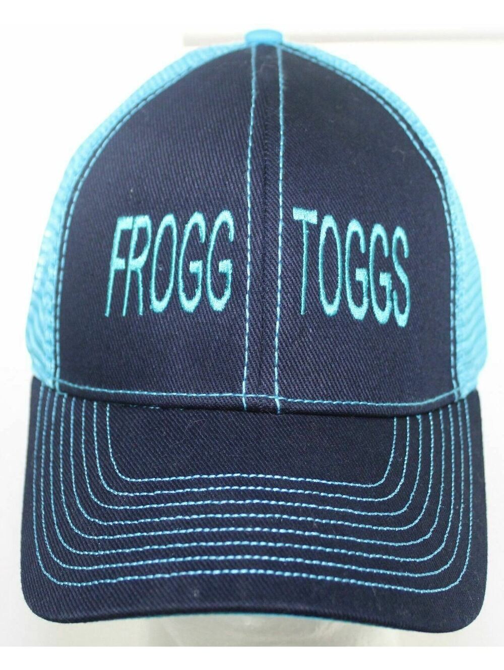 Frogg Toggs Trucker Hat - Adult Mesh Back Snapback Cap (2-Tone Blue)